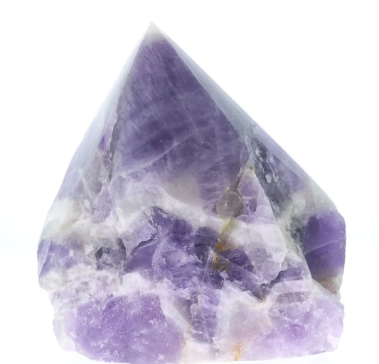 Amethyst Chevron Cut Base, Polished Point Tower #3 image 0